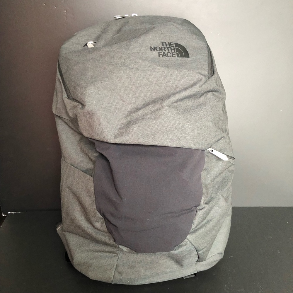 The North Face Gray and Black Backpack